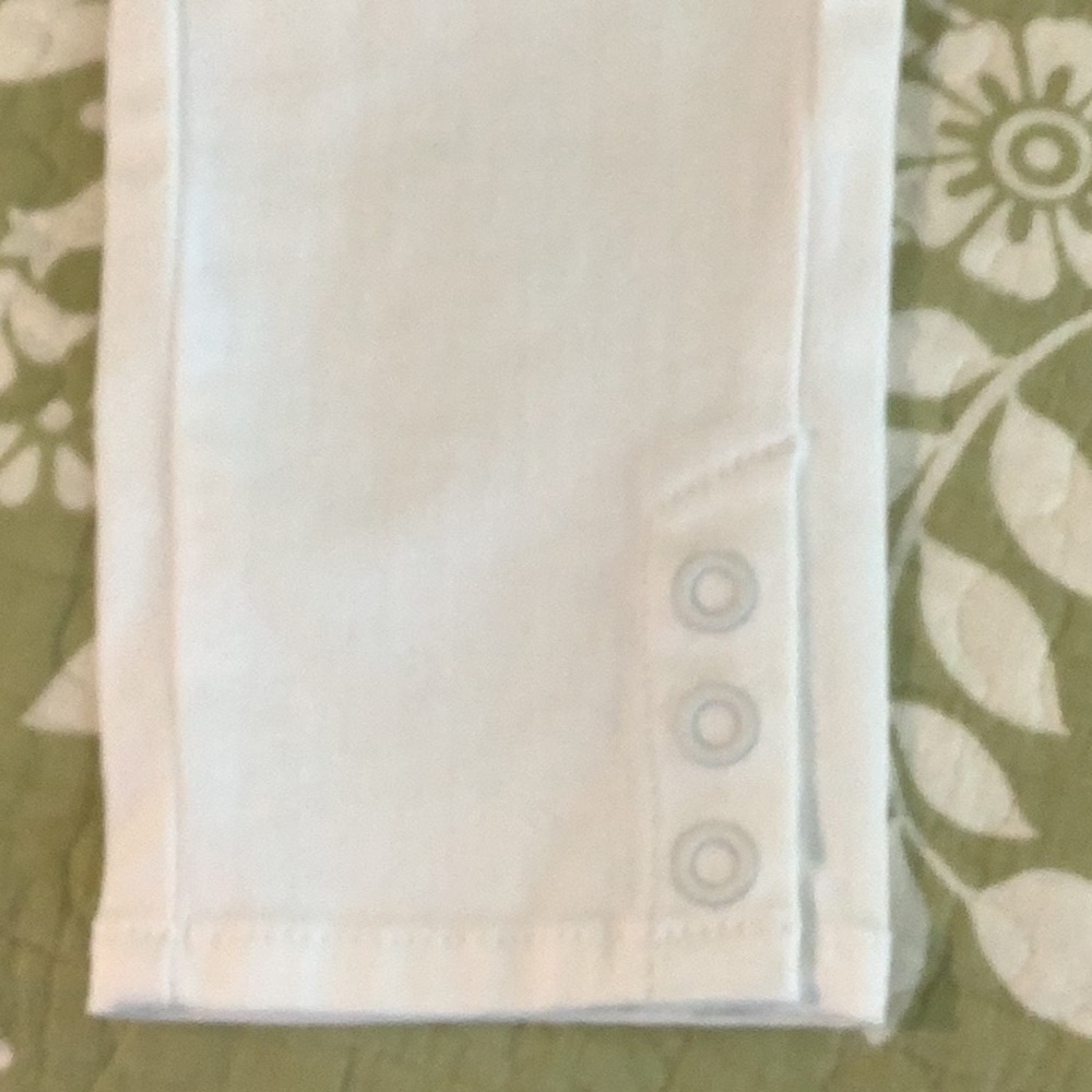 J Jill Denim Authentic Fit Slim Ankle White Jeans Pants 0 Petite 0P - Picture 6 of 9